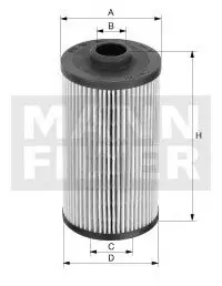 Масляный фильтр -FILTER MANN HU12003X