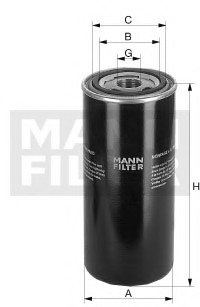 Масляный фильтр -FILTER WD 13 145/1 MANN WD131451