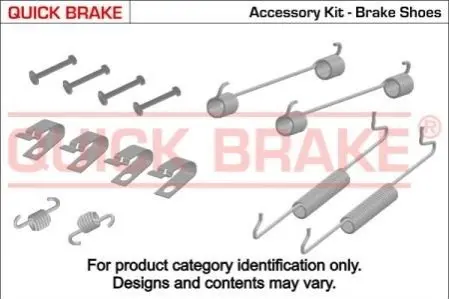 Монтажный комплект барабанных колодок OJD QUICK BRAKE 1050005
