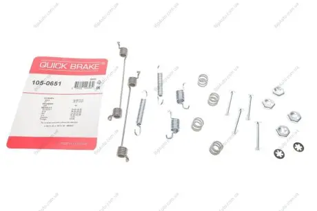 Монтажный комплект дисковых колодок OJD QUICK BRAKE 1050651
