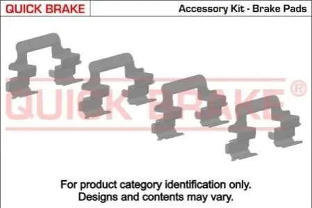 Гальмівні аксесуари (Монтажний комп-кт колодки) 109-1632 QUICK BRAKE 1091632