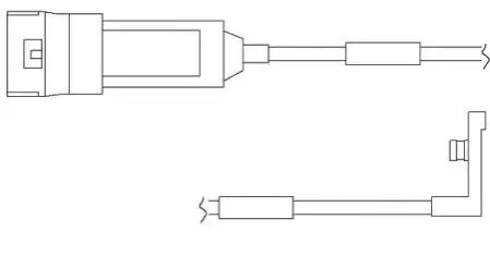 Датчик зносу гальмівних колодок WS 0119 A QUICK BRAKE WS0119A
