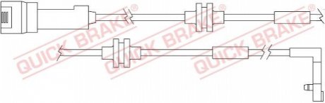 Датчик износа дисковых тормозных колодок QUICK BRAKE WS0157A (фото 1)