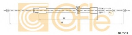 Трос, стояночная тормозная система COFLE 109593 (фото 1)