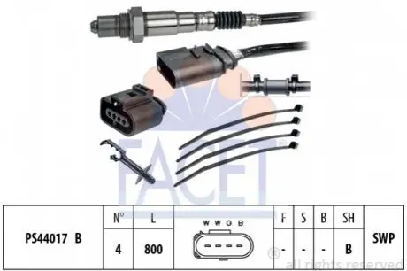Лямбда-зонд Audi Skoda Fabia/Octavia/ VW Bora/Golf 1.0-3.2 96-08 10.8253 FACET 108253