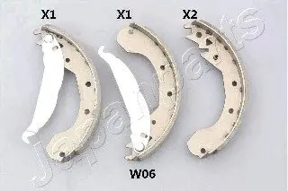 Комплект тормозных колодок JAPANPARTS GFW06AF