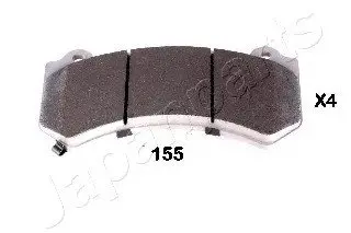 Комплект тормозных колодок, дисковый тормоз JAPANPARTS PA155AF