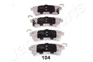 Комплект тормозных колодок, дисковый тормоз JAPANPARTS PP104AF