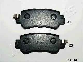 Комплект гальмівних колодок, дискове гальмо JAPANPARTS PP313AF