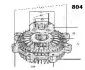 Сцепление, вентилятор радиатора JAPANPARTS VC804 (фото 3)