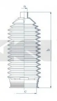 Пыльник, рулевое управление SPIDAN 84233