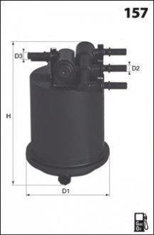 Паливний фільтр MECAFILTER ELG5289 (фото 1)