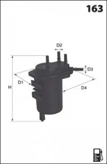 Топливный фильтр MECAFILTER ELG5353