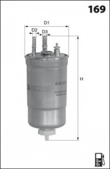 Паливний фільтр MECAFILTER ELG5372 (фото 1)