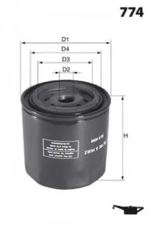 Масляний фільтр MECAFILTER ELH4104