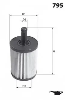 Масляный фильтр MECAFILTER ELH4305