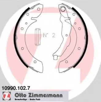 Комплект гальмівних колодок ZIMMERMANN 109901027 (фото 1)