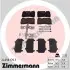 Комплект тормозных колодок, дисковый тормоз ZIMMERMANN 240981703 (фото 5)