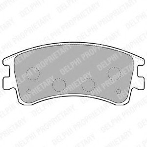 Комплект тормозных колодок, дисковый тормоз Delphi LP1799 (фото 1)