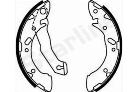 Тормозные колодки барабанные, к-кт. BC 07870 STARLINE BC07870