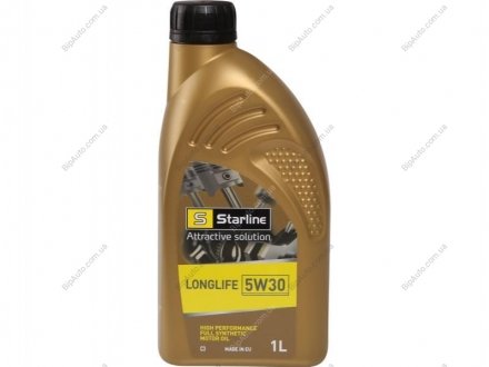 Моторное масло LONGLIFE / 5W30 / 1л. / (ACEA C3, API SN/CF, VW 504.00/507.00) NA LG-1 STARLINE NALG1