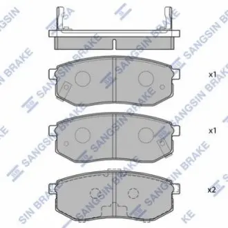 Кт. Гальмівні колодки дискові SANGSIN SP1054-R Hi-Q (SANGSIN) SP1054R