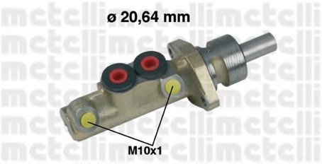 Главный тормозной цилиндр Metelli 050156