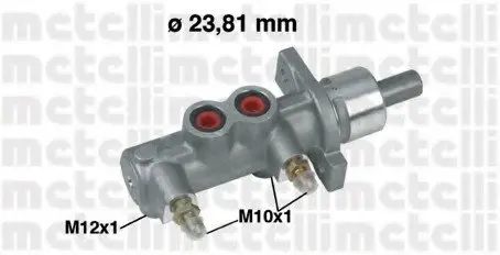 Главный тормозной цилиндр Metelli 050165