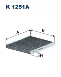 Фильтр салона K 1251A FILTRON K1251A