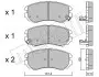 Комплект гальмівних колодок (дискових) 22-0503-0 Metelli 2205030 (фото 2)