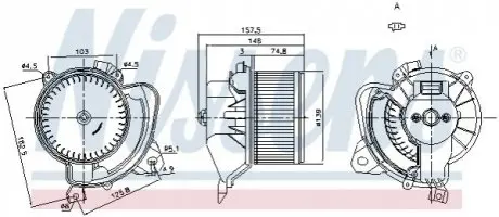 Вентилятор NISSENS 87243