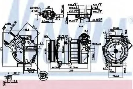 Компрессор, кондиционер NISSENS 890123