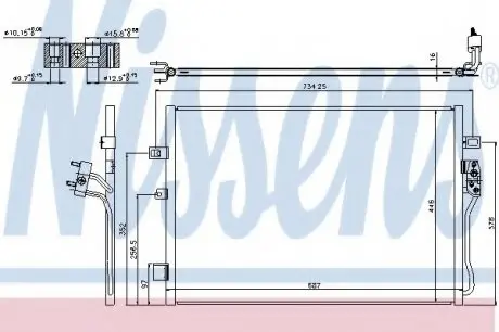 Конденсатор, кондиціонер NISSENS 940342
