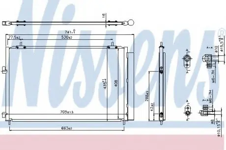 Конденсатор, кондиционер NISSENS 940349