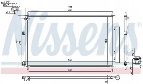 Конденсатор, кондиціонер NISSENS 940538