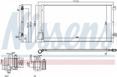 Радіатор кондиціонера NISSENS 940678