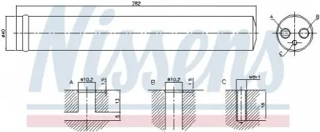 Осушувач, кондиціонер NISSENS 95525