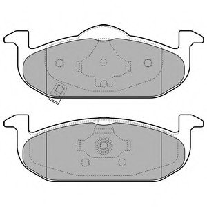 Комплект тормозных колодок, дисковый тормоз Delphi LP2695 (фото 1)