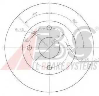 Гальмівні диски ABS A.B.S. 17414