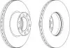 Гальмівний диск Ferodo FERODO DDF1421