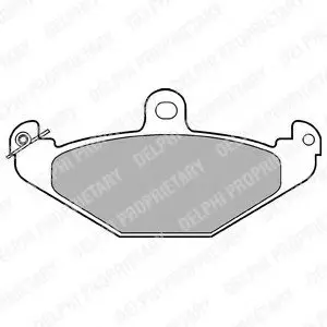 Тормозные колодки дисковые RENAULT Espace/Laguna/Safrane/21 "F "84-02 Delphi LP821