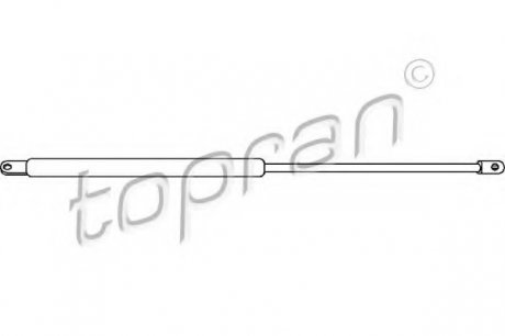 Упругий элемент, крышка багажника / помещения для груза TOPRAN TOPRAN / HANS PRIES 103308