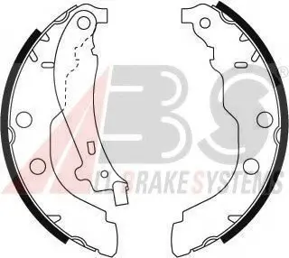 Гальмівні колодки зад. Peugeot 406 95-04 (Bendix) A.B.S. A.B.S. 8985