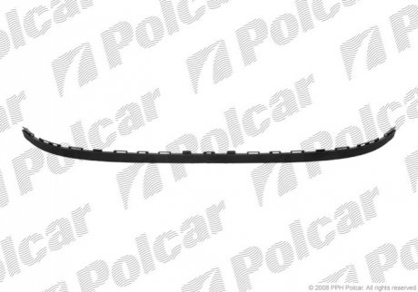 Спойлер бампера переднего RENAULT CLIO III (R0/1) 09.05-05.09 (PC) Polcar 605525-J (фото 1)