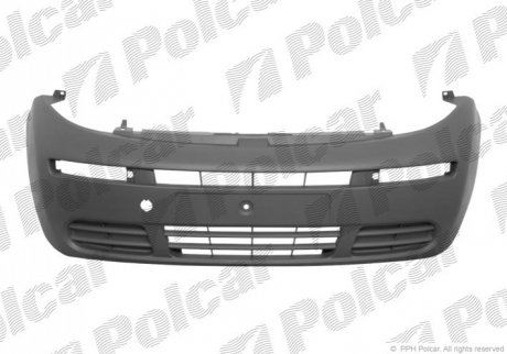 Бампер передній чорний OPEL VIVARO 01.01-12.06 (P) Polcar 602607-2 (фото 1)