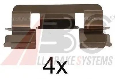Комплектуючі, колодки дискового гальма A.B.S. A.B.S. 1293Q