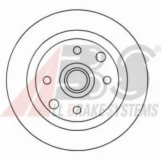 Гальмівний диск задн. Cavalier/Astra/KadeVectra 87-95 A.B.S. A.B.S. 15893