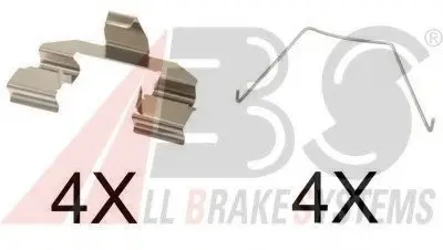 Комплектуючі, колодки дискового гальма A.B.S. A.B.S. 1607Q