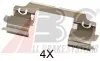 Комплектуючі, колодки дискового гальма A.B.S. 1716Q