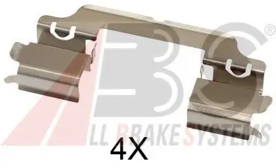 Комплектуючі, колодки дискового гальма A.B.S. A.B.S. 1716Q